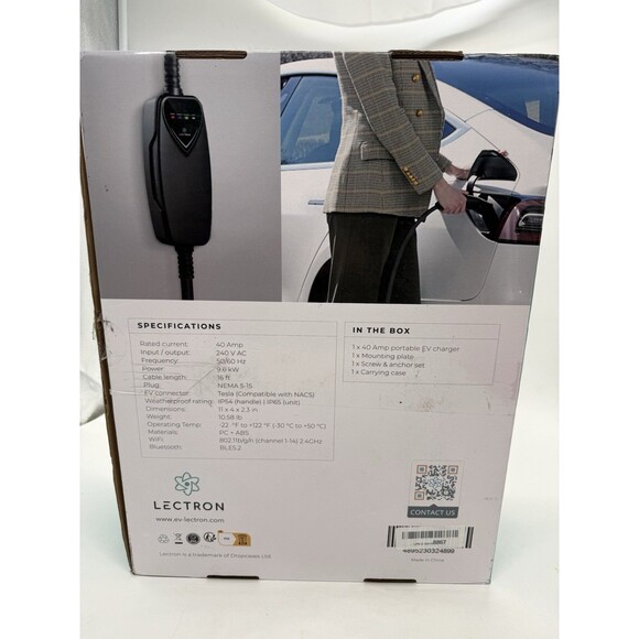 Lectron Level 2 Tesla Charger (WiFi Version) 240V, 40 Amp, NEMA 14-50 Plug 16ft - Picture 13 of 16